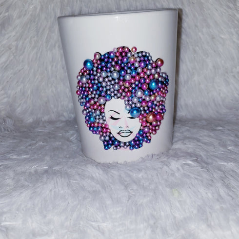 Beaded Silhouette Mug